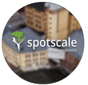 Visuella 3D-byggnader från drönare - nu med ännu fler användningsområden circle logo spotscale