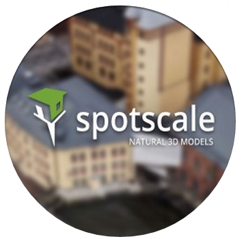 Visuella 3D-byggnader från drönare - nu med ännu fler användningsområden circle logo spotscale