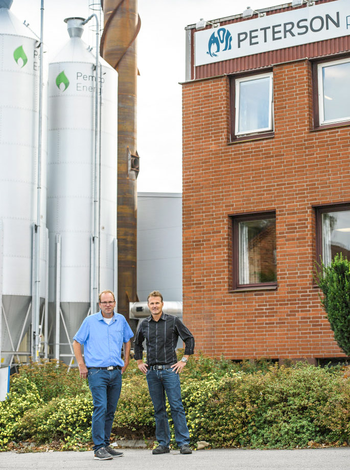 Peterson Packaging ersätter olja med pellets petersonn packaging