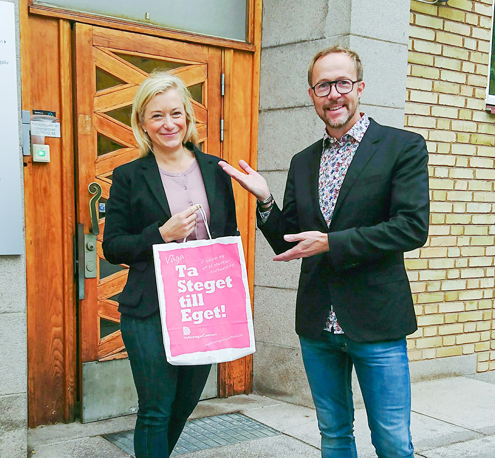 Ny vd till NyföretagarCentrum i Linköping Överlämning nfc
