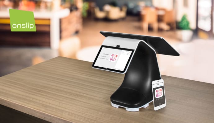 nästa generations kassalösning från onslip med swish qr integration.