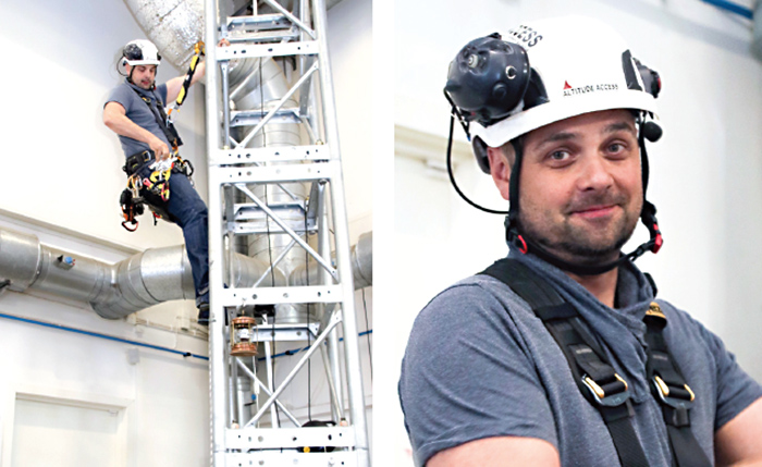 Äventyraren som gärna klättrar på väggarna altitudeaccess