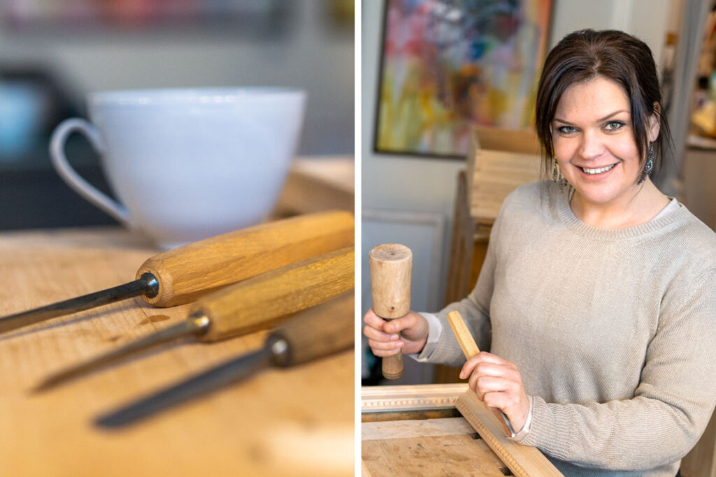 Hon slår ett slag för hantverk i trä elin juberg foto bjorn lisinski 1200